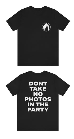 NO PHOTOS TEE BLACK